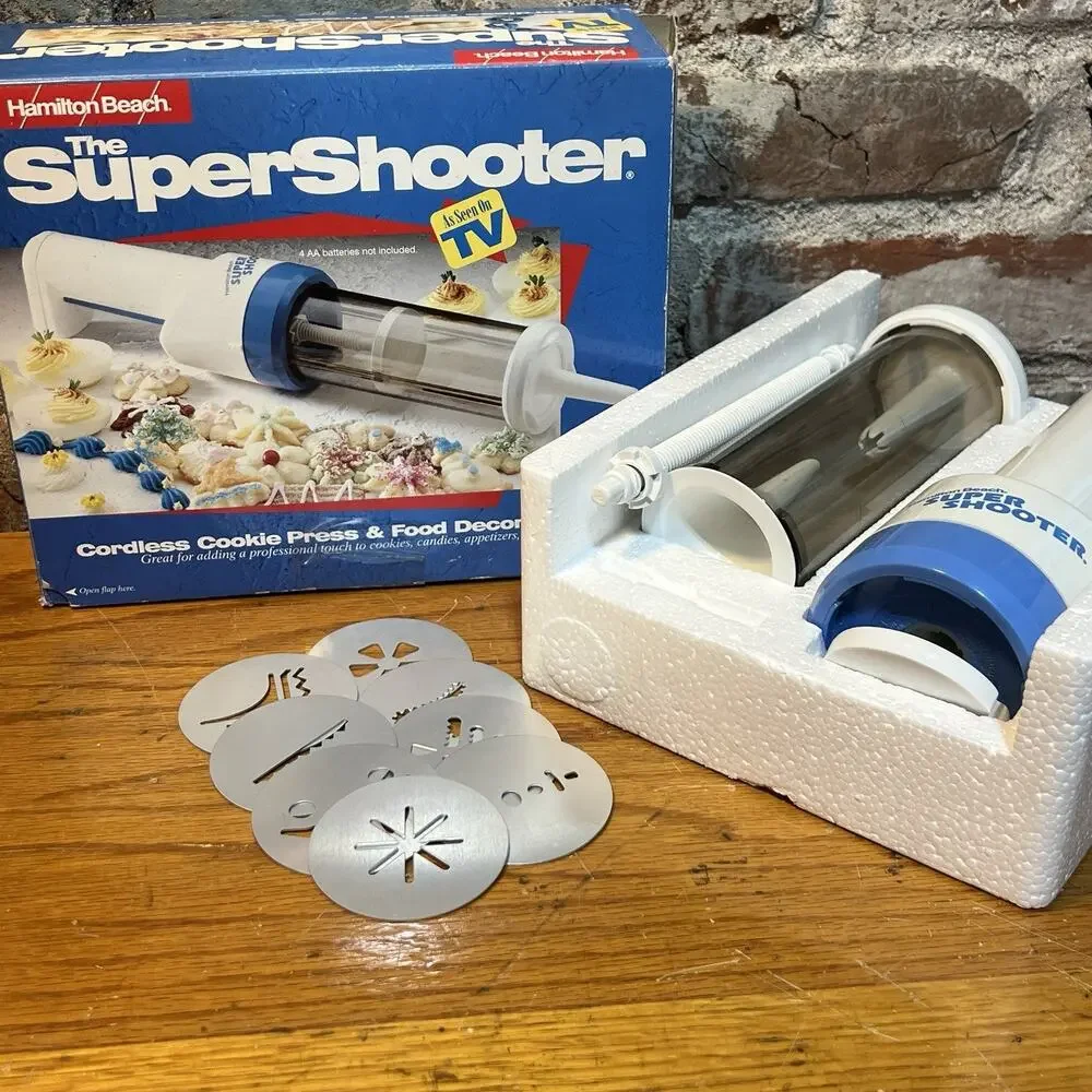 Hamilton Beach Super Shooter Cordless Cookie Press Battery Decorator TESTED